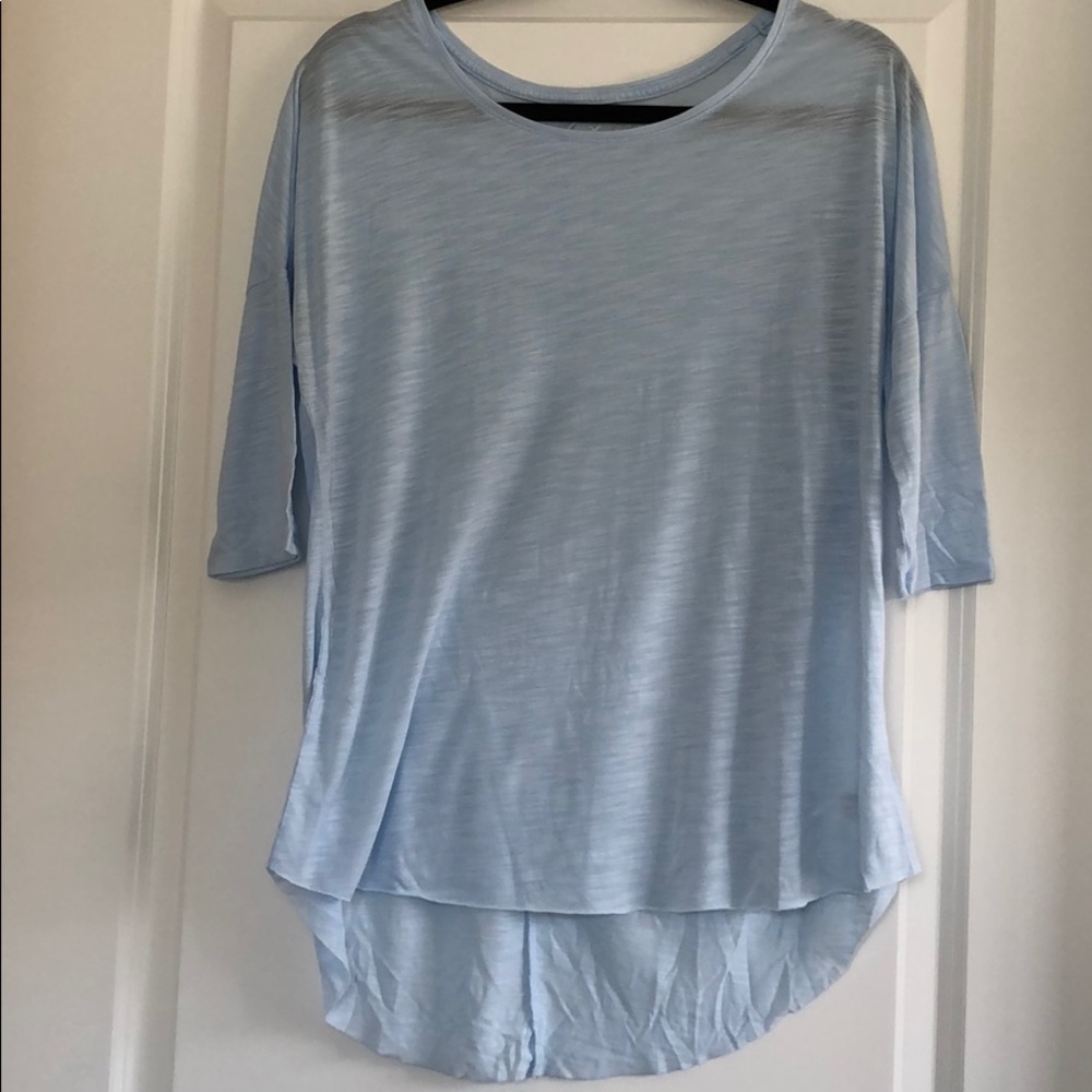 Blue quarter sleeve
